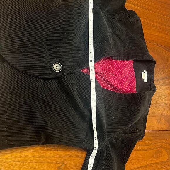Black Corduroy Blazer Tailored Size Small Old Navy - Picture 6 of 8